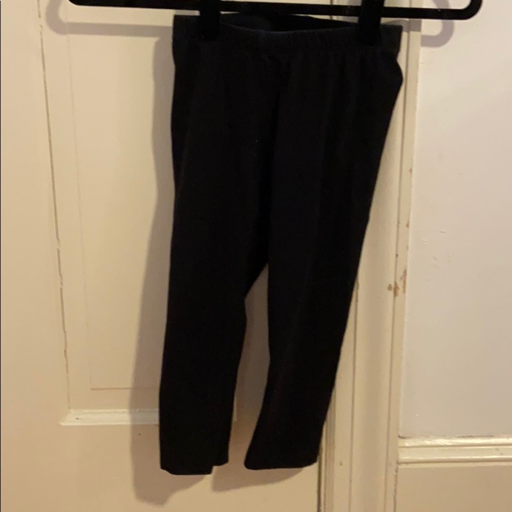Girls black capris